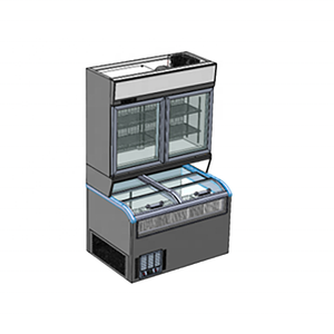 Congelador de Doble Puerta de Vidrio para Supermercado, Congelador de Hielo con Sistema de Enfriamiento por Aire y Refrigeración para Tiendas de Conveniencia YW-ZMG - Product Image 2