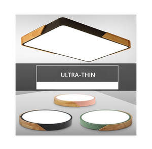 Ev oturma odası yatak çok renkli tavan ışık modern zarif basit akrilik ahşap dim led tavan lambası - Product Image 1