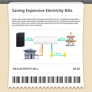 Gree 18000BTU 12000BTU inverter lai năng lượng mặt trời Powered <span class=keywords><strong>AC</strong></span> điều hòa không khí mini chia đơn vị cho nhà năng lượng mặt trời điều hòa không khí Wifi - Product Image 5
