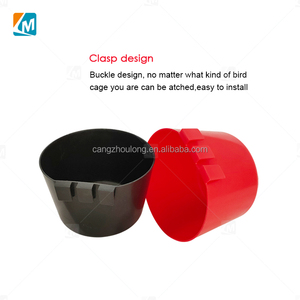 Mangeoires et abreuvoirs pour pigeons YYX LMB14 noir et rouge, accessoires bon marché à suspendre, mangeoire automatique pour pigeons de 1L - Product Image 4