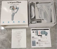 L7C pro plus Lumière de remplissage de suivi du visage stabilisateur de téléphone portable stabilisateur de téléphone à cardan portable réglable automatique