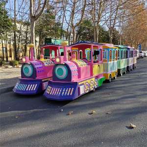 Paseo en tren eléctrico de alta calidad para niños para Parque de Atracciones centro comercial centro de negocios batería de acero fábrica venta completa - Product Image 6