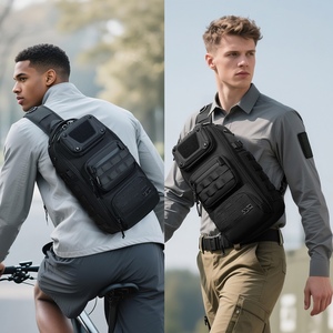 OZUKO 9912 Bolsa Sling Esportiva Urbana Multifuncional Masculina Grande Capacidade Impermeável Bolsa de Ombro para Fitness e Negócios - Product Image 4