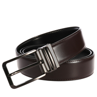 Ceintures en cuir pour hommes avec boucle à ardillon personnalisée avec logo LY35-3943-1
