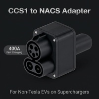 Adaptateur combiné CCS1 vers NACS AC/DC avec 400A max, convertisseur US vers Tesla Supercharger, pour véhicules électriques non-Tesla aux États-Unis ADAPTATEUR