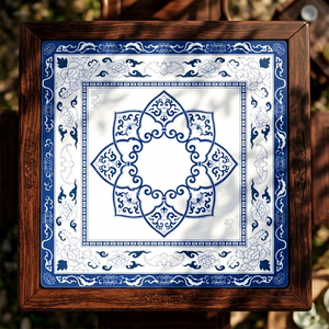 Jeu de Mahjong Moderne Portable en Plastique Bleu et Blanc - Product Image 6