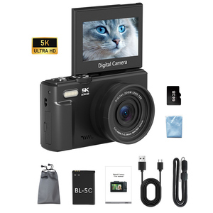 5K Digital Auto Focus 75MP Vlogging Cámara con 18X Zoom 3 "180 ° Pantalla abatible Cámara de viaje compacta para fotografía y <span class=keywords><strong>YouTube</strong></span> - Product Image 6
