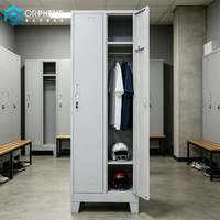 Meubles de vestiaire pour terrain de tennis, armoire métallique à deux portes avec serrure électronique, durable et imperméable