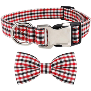 Plaid BowTie Chic Adjustable <strong>Pet</strong> Collar - Fashion <strong>Pet</strong> <strong>Accessories</strong> - Product Image 4