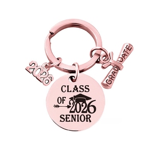 Porte-clés de graduation haut de gamme avec breloque diplôme et couleurs de l'école pour les diplômés du lycée ou du collège - Offres spéciales - Product Image 3