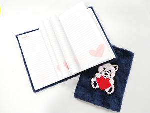 BSCI Factory personalizar Stationery Kids Journal, suministros escolares niños felpa diario cuaderno - Product Image 6