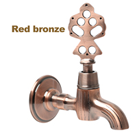 Robinet mural rétro en laiton style turc pour extérieur et intérieur avec couvercle décoratif, couleur personnalisée, robinet de jardin Bibcocks