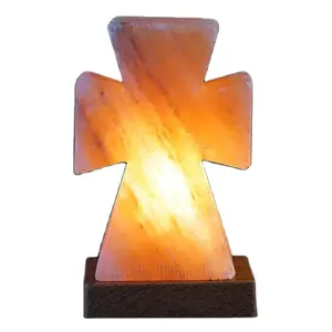 Lampada di sale croce di cristallo naturale artigianale più venduta