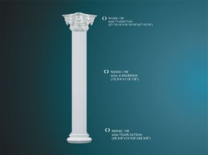 عمود PU مزخرف خفيف الوزن متين مقاوم للماء للديكور الخارجي للفندق عمود بلاستيكي للاستخدام في الهواء الطلق - Product Image 2