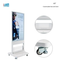 Écran d'affichage numérique vertical LCD 49 pouces FHD 1080x1920 avec support de présentoir pour magazines, affichage numérique Android