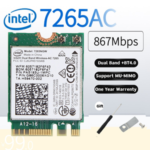 Adaptador WiFi Inalámbrico AC 7260 7260HMW 3160 7265 3165 8260, Mini PCI-Express Interno, Doble Banda, para Escritorio, 802.11ac, Doble Banda - Product Image 6