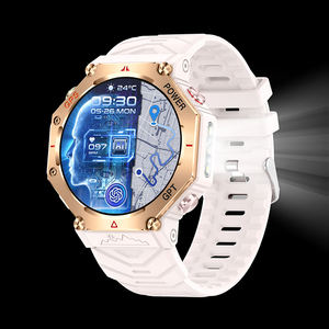 Reloj inteligente KC91 para exteriores, pantalla HD de 1,39 pulgadas, 3ATM, resistente al agua, estilo deportivo, linterna LED fuerte, reloj inteligente para mujeres y hombres, 2025 nuevo - Product Image 2