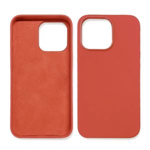 สำหรับ iPhone 13 Pro ฝาปิดโทรศัพท์มือถือไมโครไฟเบอร์ด้านในเคสแฟชั่นซิลิโคนเหลวสัมผัสนุ่มสำหรับ iPhone 14 15 16 Pro - Product Image 2