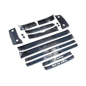 Cubierta de la placa del alféizar de la puerta interior del coche Pedal de paso de bienvenida para Toyota Land Cruiser Prado Lc120 Fj120 Gx120 2003-2009 Accesorios