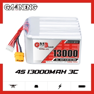 แบตเตอรี่ลิเธียมโพลิเมอร์รีโมทคอนโทรล GAONENG GNB 13000mAh 4S 14.8V 3C หัวต่อ XT60สำหรับเครื่องส่ง-รับสัญญาณ FPV แว่นตา FPV HDZERO SKYZONE O4X PRO - Product Image 6