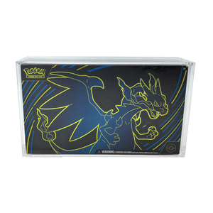 Boîte de rangement pour cartes TCG en acrylique transparent de 5 mm avec couvercle magnétique résistant aux UV pour Pokemon MTG <span class=keywords><strong>UFC</strong></span>, taille de logo personnalisée - Product Image 1