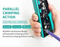 PRO'SKIT CP-335N CAT.5/6/7 Pince à sertir modulaire avec fonction 3 en 1 : coupe/dénudage/sertissage pour la configuration de réseaux d'entreprise et les solutions réseau domestiques