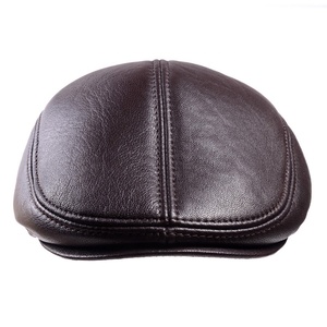 PIHA SPORTS 100% Genuine Leather Men Spring/<b>Summer</b> Outdoor 6-Panel Suede Baseball <b>Hat</b> Ear Flap Casual Warm Earmuffs Golf NEW - Product Image 1