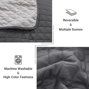 Geometric Pattern King Size Bedding <b>Set</b> with Pillow Shams, Ultra Soft Lightweight Quilt <b>Bedspreads</b> & Coverlets for All Season - Product Image 4