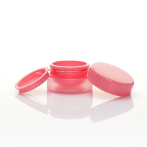 Empty Plastic 5g 10g 15g Cute Travel Pink <b>Small</b> Sample Lip Balm <b>Containers</b> Skin Care Facial Cream Lotion Cosmetic PP Jar Set - Product Image 4