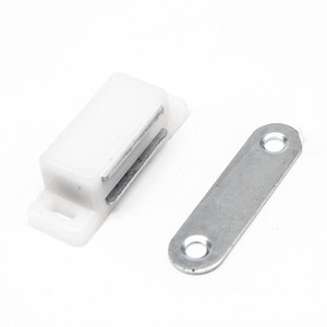 <b>Small</b> Cabinet Magnetic Clasp 4.6cm X 1.5cm Plastic Abs With Metal Plate For <b>Wardrobe</b> Door Furniture - Product Image 4