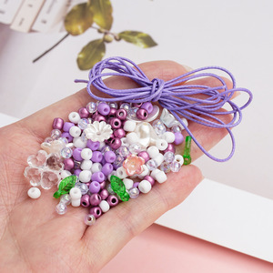 Acrylic Glass Mixed <b>Bead</b> Set For Bracelet Making DIY Jewelry Accessories With Flower Butterfly Shapes 80-110 Characters - Product Image 3