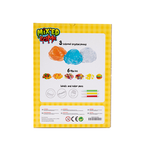 Kit de Slime Personalizado de 3 Colores, Plastilina de Cristal, Juguete Antiestrés, Serie de Comida con Hamburguesas, Slime Suave y Relajante - Product Image 2