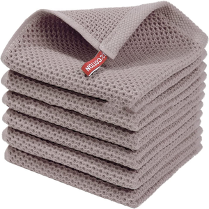 مناشف مطبخ مخصصة قابلة لإعادة الاستخدام بالجملة، 100% قطن، مناشف من الألياف الدقيقة والكتان والخيزران، مطرزة ومطبوعة، سريعة الجفاف، مجموعات مناشف الشاي - Product Image 2