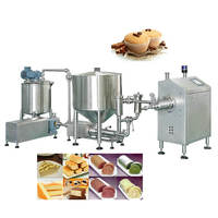 Chaîne de production entièrement automatique de mini-cupcakes, mélangeur de pâte et four de cuisson - Acier inoxydable 304, haute performance pour boulangerie, pour gâteaux aux œufs et au maïs, Nouveau