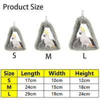 Nid d'oiseau chaud maison lit d'oiseau pour cage en peluche perroquet suspendu hamac hangar cabane cage pour perruche calopsitte inséparable cacatoès