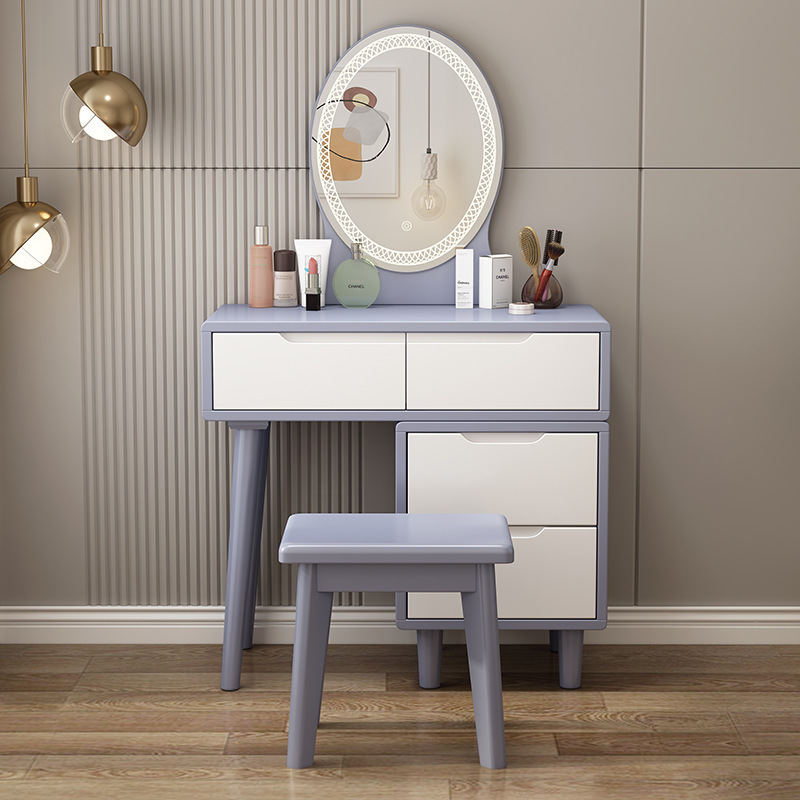 BMW grey and white [with night light and dressing stool]