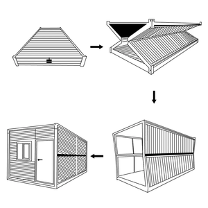 <span class=keywords><strong>บ้าน</strong></span>คอนเทนเนอร์พับได้20ฟุตมีห้องสุขาและห้องนอนซึ่งติดตั้งง่ายและสะดวกในการขนส่ง - Product Image 5