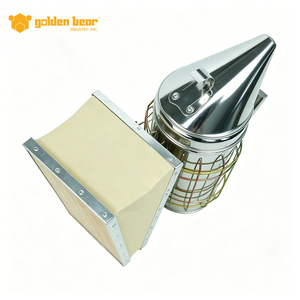 Ahumador de Abejas de Acero Inoxidable Golden Bear S-2(M) con Protector Térmico, 1 Año de Garantía, 0.85 kg, para Equipos de Apicultura - Product Image 2