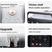 Générateur numérique à inverseur, double usage, soudage essence/électrique, démarrage électrique 230V, pour chantier, maison, extérieur et travaux d'ingénierie