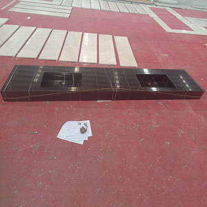 Mur d'accentuation intérieur en marbre poli noir et or Lauren de qualité supérieure TMZ Stone, style design moderne, pour hôtels et villas de luxe OEM/ODM - Product Image 2