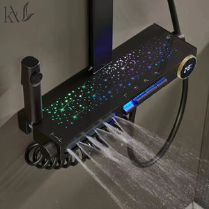 <span class=keywords><strong>Douche</strong></span> Multifonction YaKe en Céramique Polie avec Lumière LED <span class=keywords><strong>Ciel</strong></span> Étoilé Intelligente, Cascade, Commandes Touche <span class=keywords><strong>de</strong></span> Piano, Écran Numérique et Massage Lombaire pour Salle <span class=keywords><strong>de</strong></span> Bain - Product Image 1