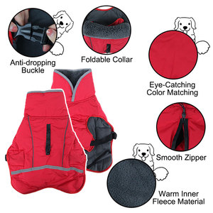 Famicheer BSCI <span class=keywords><strong>pastor</strong></span> alemán Dachshund ropa de invierno chaquetas de perro grande <span class=keywords><strong>para</strong></span> invierno abrigos y chaquetas sólidas modernas 1 pieza/bolsa opp - Product Image 2