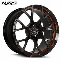 Rines de Aleación NJQS para Autos de Pasajeros, Rines de Aluminio de 16-24 Pulgadas, Precio de Fábrica, Alibaba 5X114.3