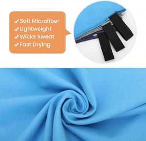 Serviette de sport portable en microfibre de polyester avec logo imprimé personnalisé, séchage rapide, absorbante, pour le yoga en plein air - Product Image 4