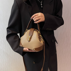 WT0055 Bolso de Mano de Lujo para Mujer 2025, Nuevo Estilo, Color Combinado, Bolso Bandolera y de Mano con Cierre de Presión - Product Image 1