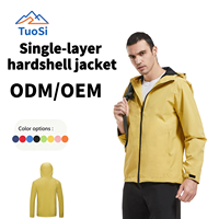 Veste unisexe pour adultes, épaisse, respirante, imperméable, coupe-vent, avec fermeture éclair, 100% polyester, printemps automne, randonnée en plein air, trekking
