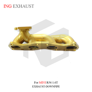 Collecteurs d'échappement en acier inoxydable ING Valve, droits, pour MINI R56 1.6T avec bouclier thermique en céramique, tuyaux d'échappement Mini de haute qualité - Product Image 5