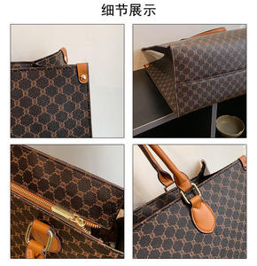 Luxury Letter Print Large <strong>Laptop</strong> Totes Bags for <strong>Women</strong> Leather Office Duty <strong>HandBag</strong> with Custom Printed logo - Product Image 4