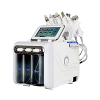 Appareil professionnel multifonction 6 en 1 pour le nettoyage en profondeur de la peau, le rajeunissement cutané, le peeling à l'eau H2O2, l'hydradermabrasion