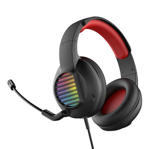 Casque de jeu filaire supra-auriculaire à succès avec haut-parleur dynamique, éclairage RGB, microphone à réduction de bruit active X50A, conception exclusive - Product Image 3